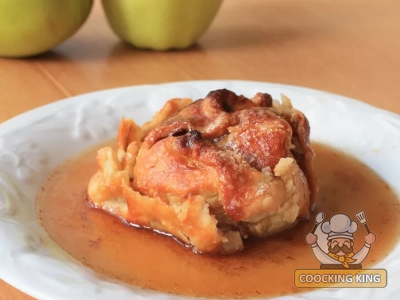 Apple Dumplings with Rich Cinnamon Sauce