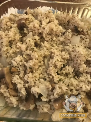 Baked Mushroom Rice